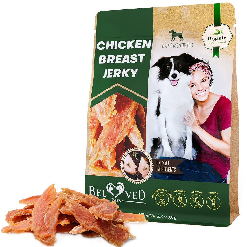 Chicken Jerky Dog Treats-Organic-300 g