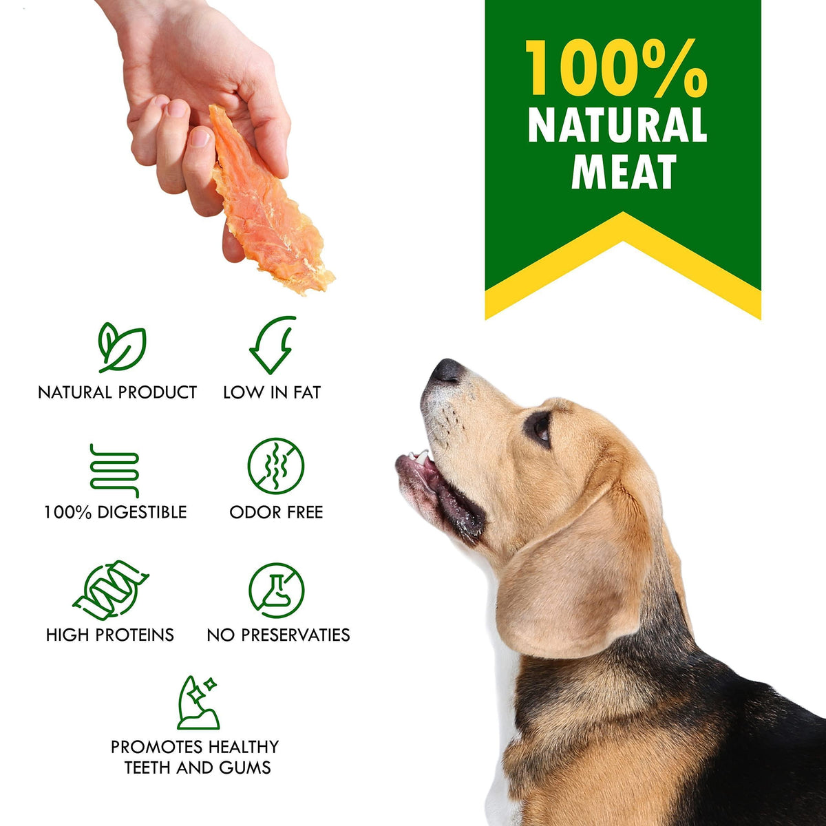 Chicken Jerky Dog Treats-Organic-300 g
