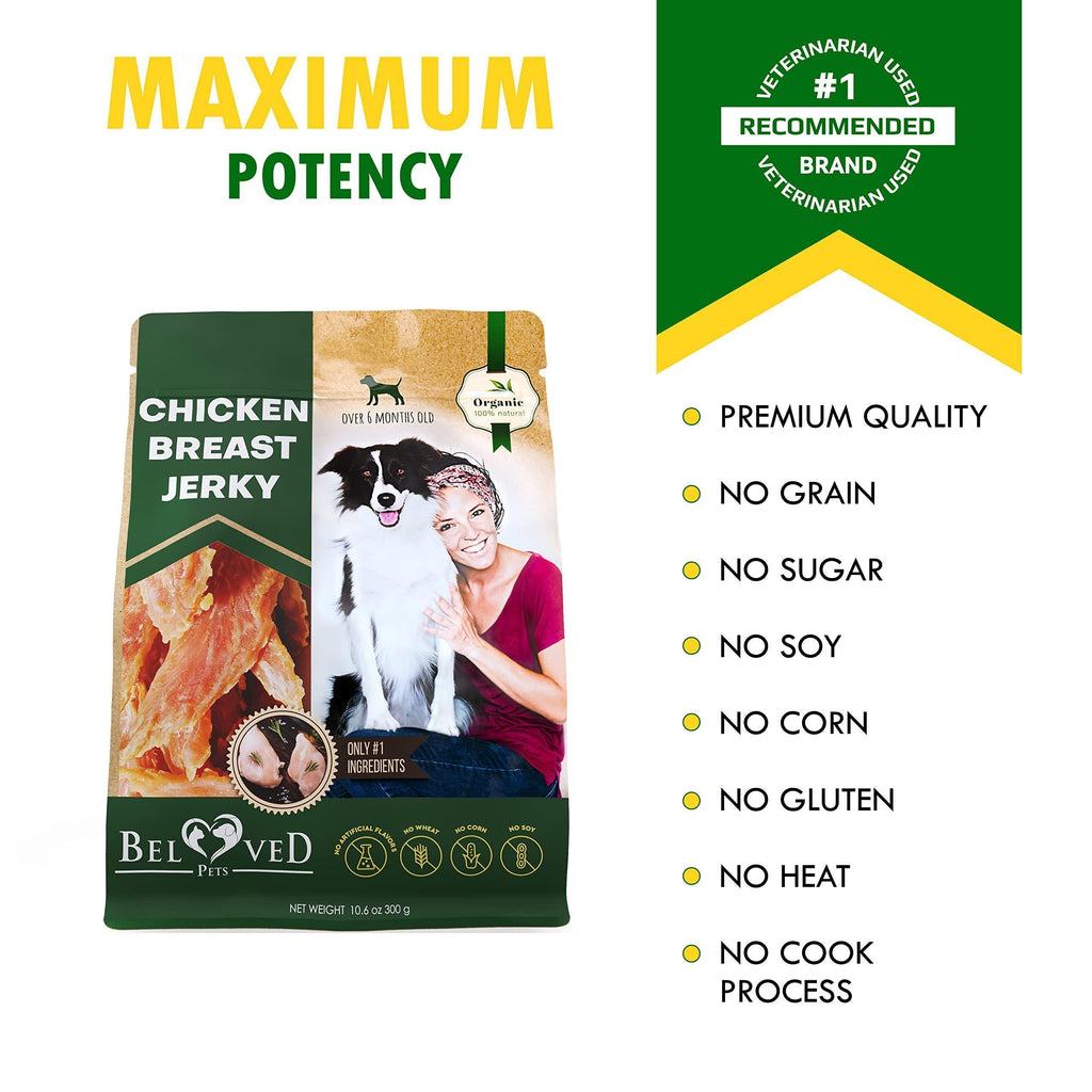 Chicken Jerky Dog Treats-Organic-300 g