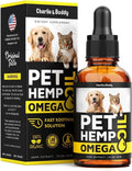 Hemp & Salmon Oil for Dogs-Omega 3, 6, 9-Skin & Coat-1 Fl Oz