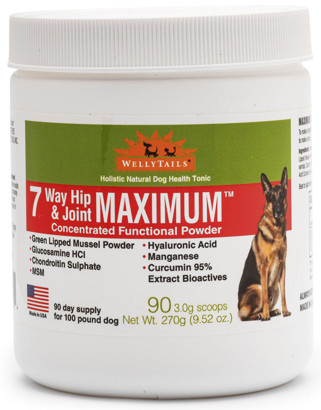 7 Way Hip & Joint MAXIMUM_Dog Joint Supplement_Made in USA