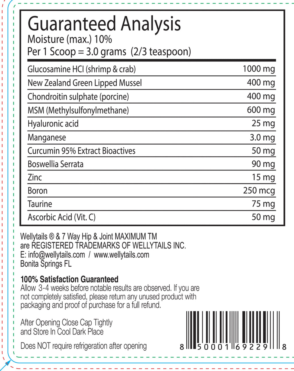 7 Way Hip & Joint MAXIMUM_Dog Joint Supplement_Made in USA