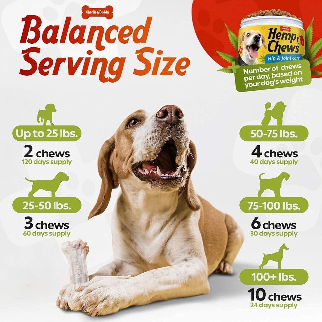 Hеmp Calming Chews for Dogs-Glucosamine & Chondroitin-MSM Omega 3 and Turmeric for Senior and Large Dogs_Chicken Flavor-120 Soft Treats