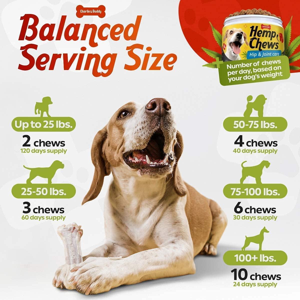 Hеmp Calming Chews for Dogs-Glucosamine & Chondroitin-MSM Omega 3 and Turmeric for Senior and Large Dogs_Chicken Flavor-120 Soft Treats