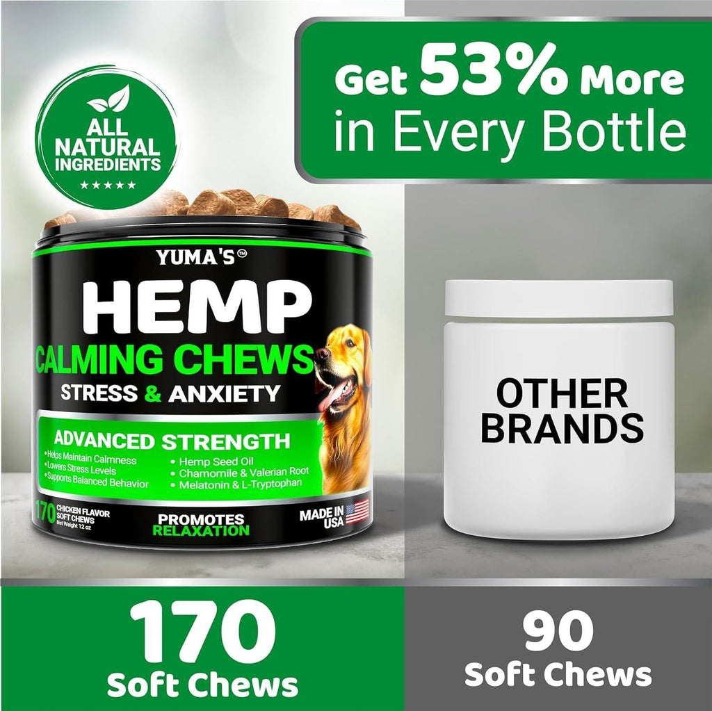 Hemp Calming Chews for Dogs-2 Pack