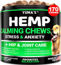 Hemp Calming Chews for Dogs-Anxiety Supplement-Beef Flavor-170 Count