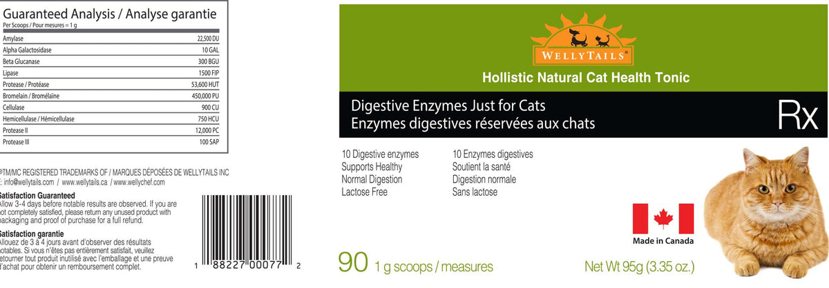 JUST FOR CATS-Digestive Enzymes 90g
