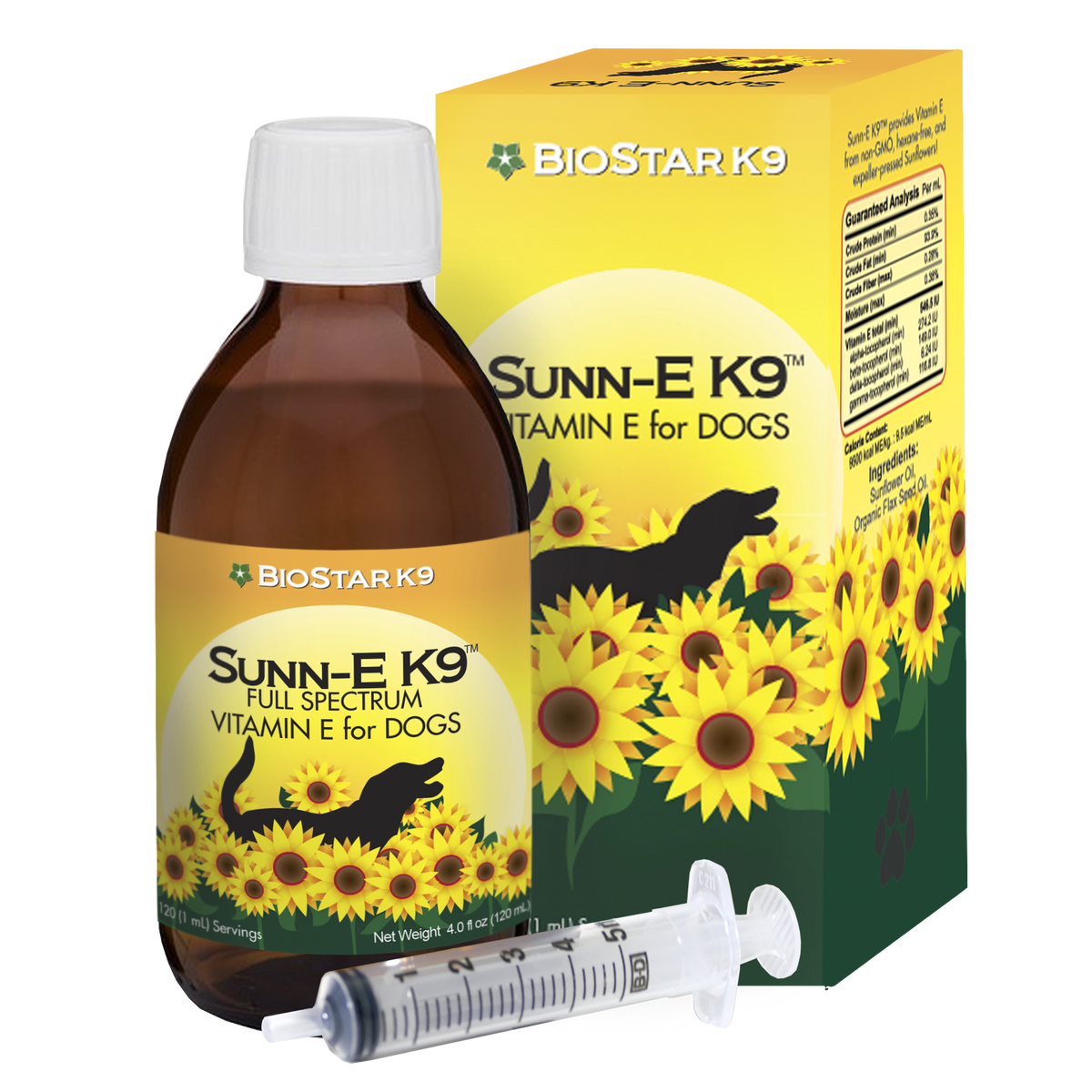 Sunn-E K9-Full-Spectrum Vitamin E oil for Dogs