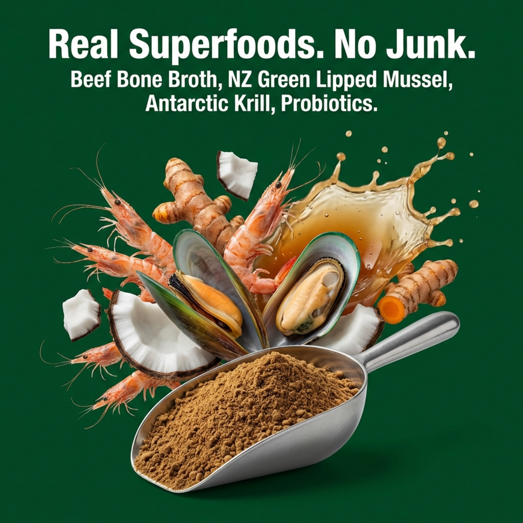 SuperSauce 12-In-1 Multifunctional Probiotic-Kibble Topper Powder for Dogs-60 Scoops, 12.7 oz. (360g)