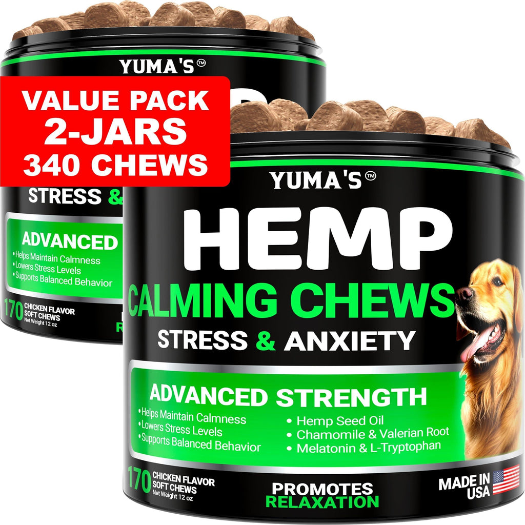 Hemp Calming Chews for Dogs-2 Pack