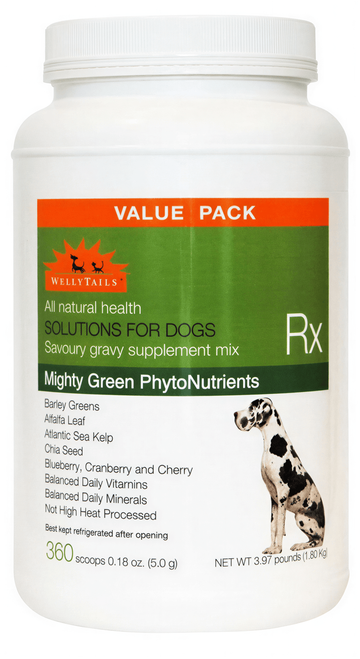 Mighty Green Phytonutrients-Vitamins & Minerals for Dogs